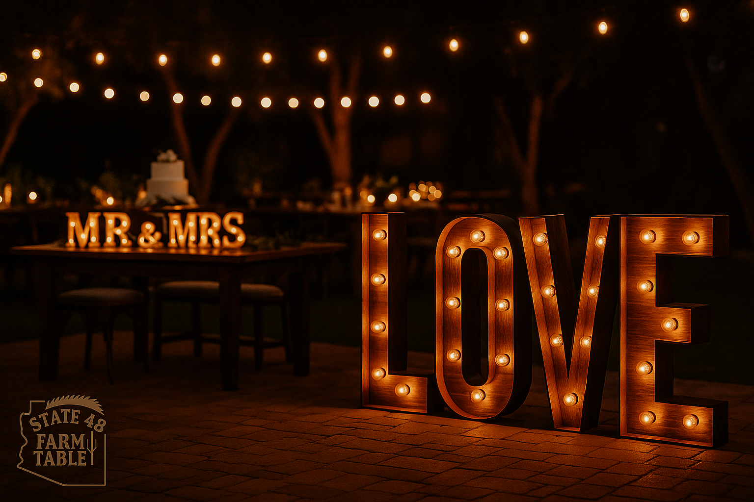 State 48 Marquee Letters