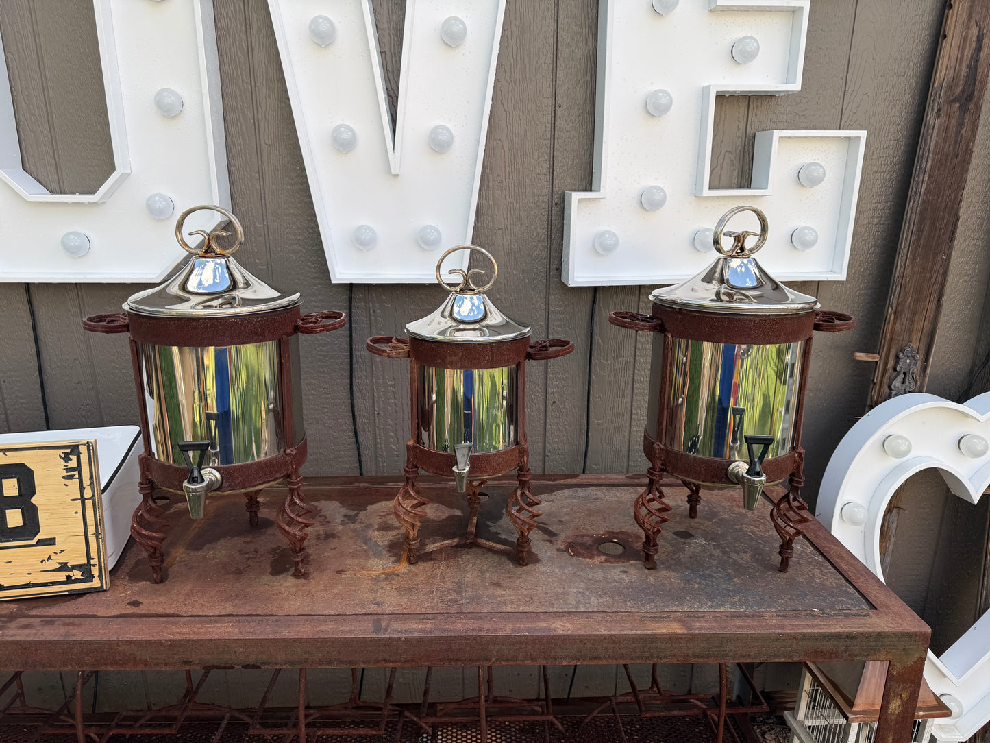 Vintage-style beverage dispensers